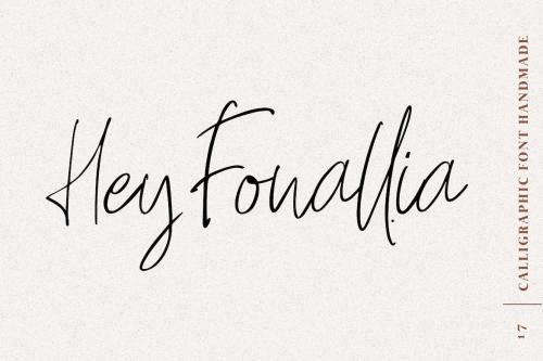 Hey Fonallia Script