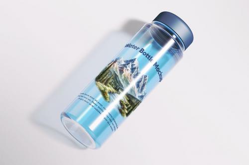 Plastic Water Bottle Mockup