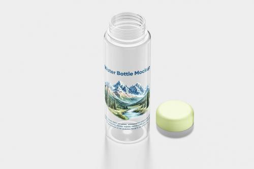 Plastic Water Bottle Mockup