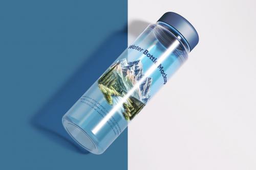 Plastic Water Bottle Mockup