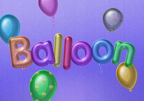 Balloon Text Effect