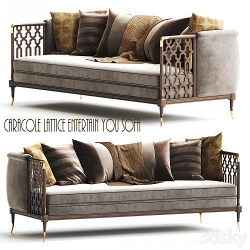 Caracole Lattice Entertain You Sofa