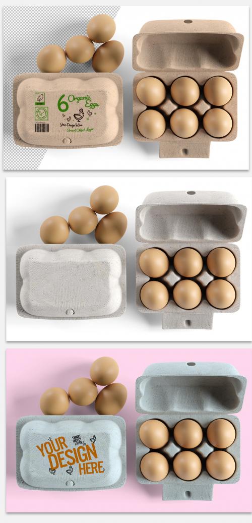 Egg Carton Packaging Design Mockup - 274452094