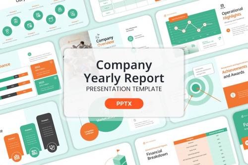 Company Yearly Report - Powerpoint Templates