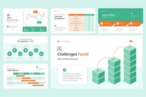 Company Yearly Report - Powerpoint Templates