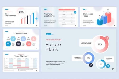 Company Annual Report - Powerpoint Templates