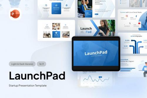 LaunchPad Startup PowerPoint Template