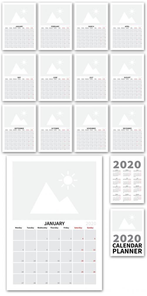 2020 Calendar Layout - 275506821