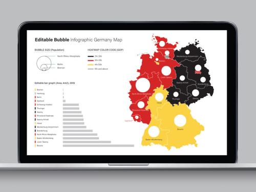 Editable Germany Map Infographic  - 277555013