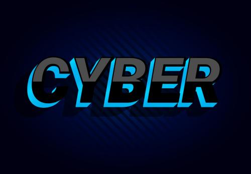 Dark Futuristic Cyber Text Effect - 277602563