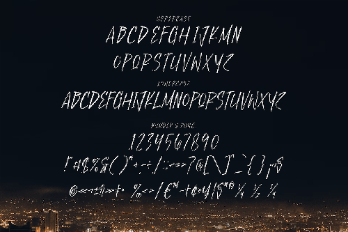 Justice Hunter Display Brush Font