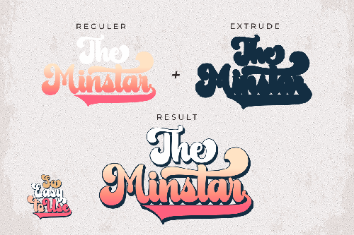 The Minstar - Bold Retro Script Font