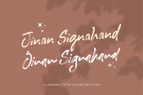 Jinan Signahand - Brush Signature Font