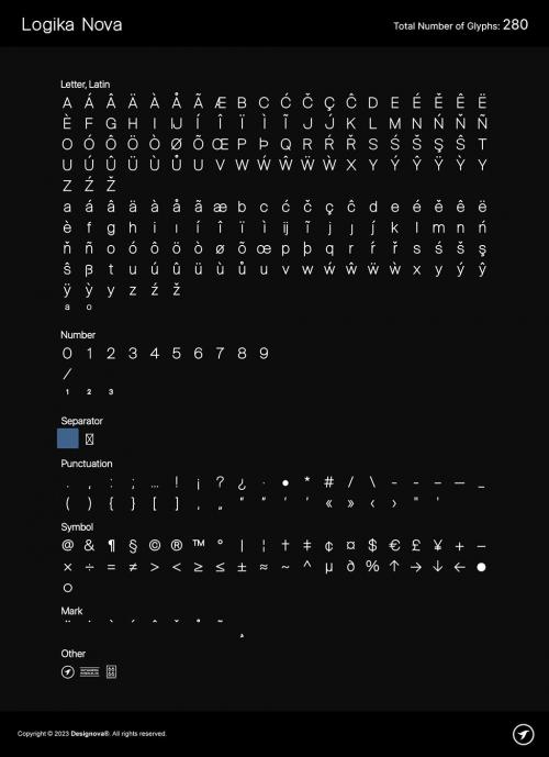 LOGIKA NOVA - Simple, Clean and Modern Typeface