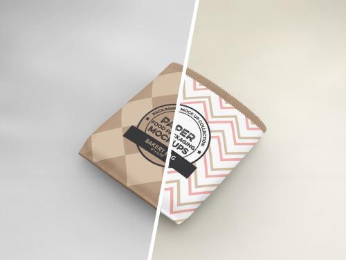 Flat Bakery Bag Mockup - 278991824