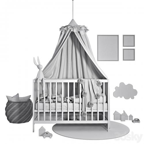 Cot with canopy