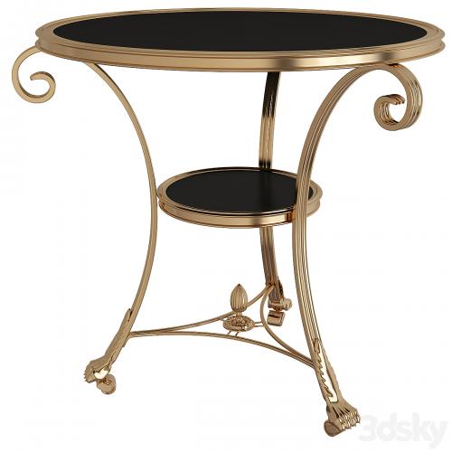 Black Granite Side Table