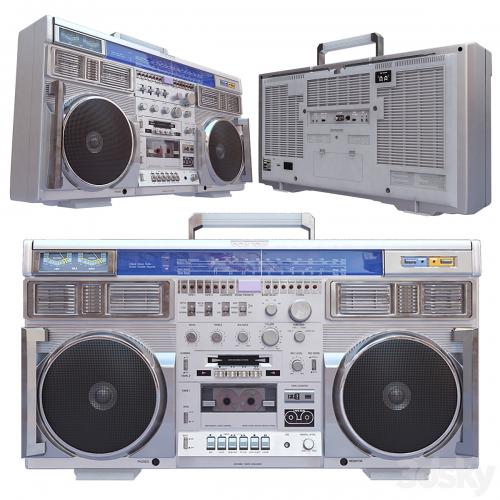 3D Retro Boombox Conion C-100F