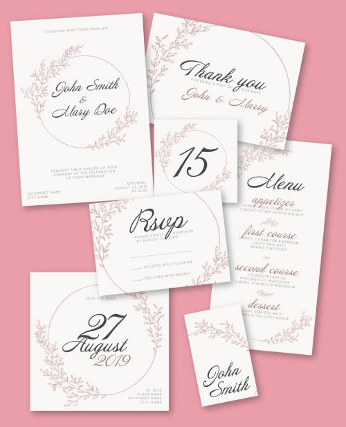 Wedding Suite with Floral Elements - 279219708