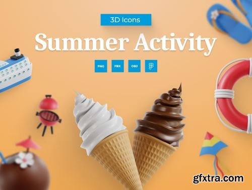 3D Summer Activity Ui8.net