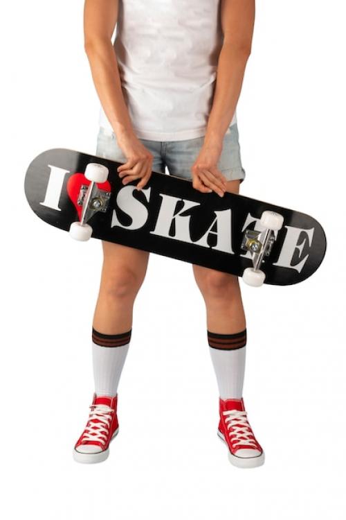 Person With Skateboard And Shoes