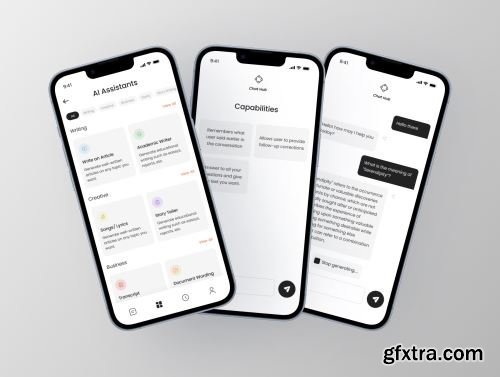 ChatHub - AI Chat Mobile App UI KIT Ui8.net