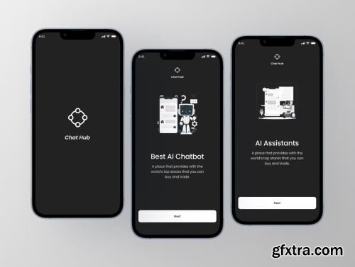 ChatHub - AI Chat Mobile App UI KIT Ui8.net