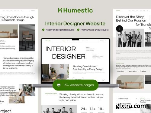 Humestic - Interior Designer Website Ui8.net