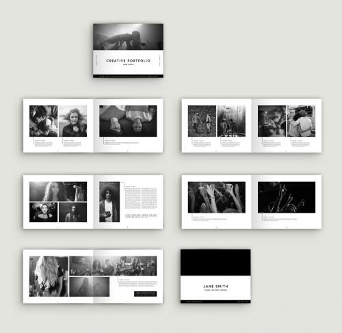 Black and White Portfolio Layout - 281811068