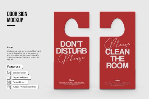 Door Sign Mockup