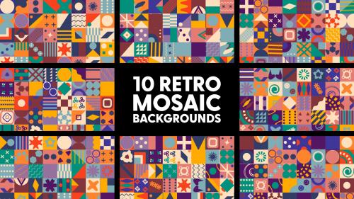 ArtList - Retro Mosaic Backgrounds - 126798