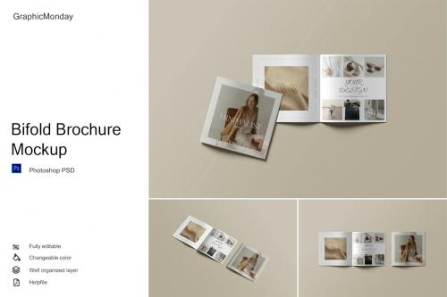 Catalog / Bifold Brochure Mockup