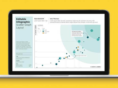 Editable Info Chart Scatter Graph Layout - 281862418