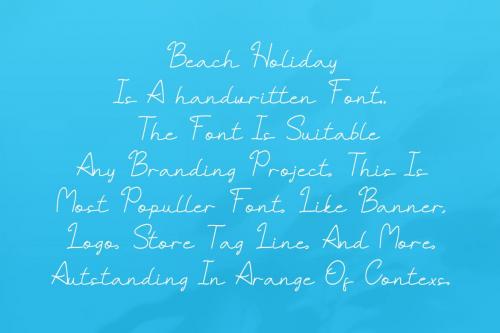 Beach Holiday - Handwritten Font