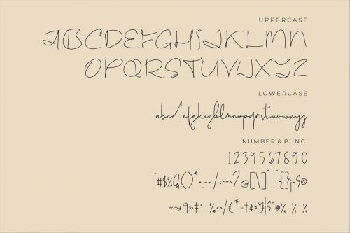 Blustiland Handwritten Monoline Font