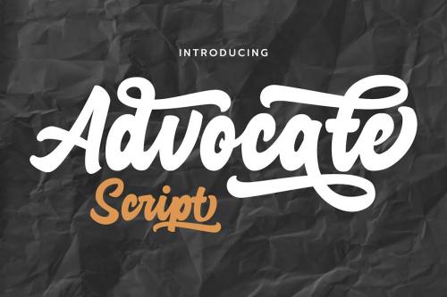 Advocate Script 4 Style Font