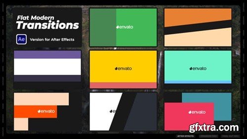 Videohive Flat Modern Transitions 49346059