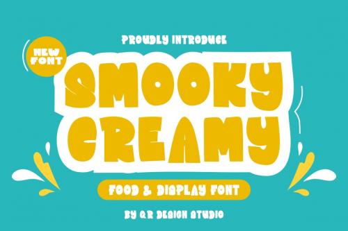 Smooky Creamy - Food &amp; Display Font