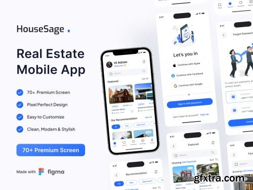 HouseSage - Real Estate Mobile Ui Kit Ui8.net