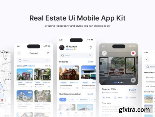 HouseSage - Real Estate Mobile Ui Kit Ui8.net