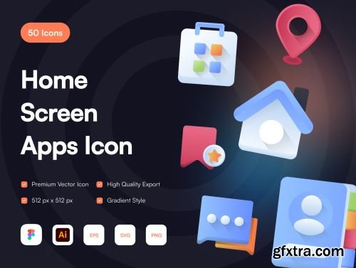 Home Screen App Icon Ui8.net