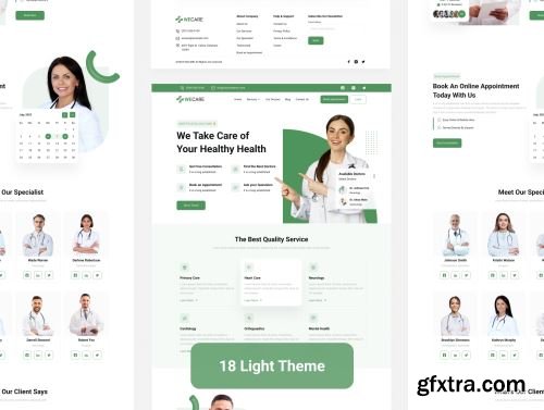 Healthcare Medical Web UI Kit Ui8.net