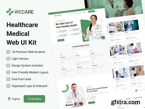 Healthcare Medical Web UI Kit Ui8.net