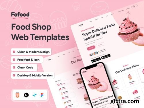 Fofood - Food Shop Web Templates Ui8.net