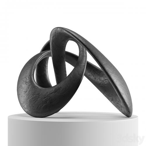 Abstract sculpture Mobius