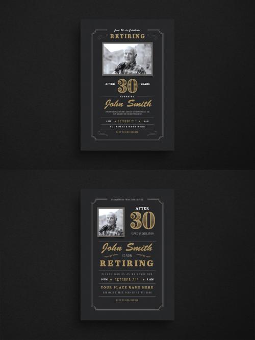 Retiring Invitation Layout - 282492263