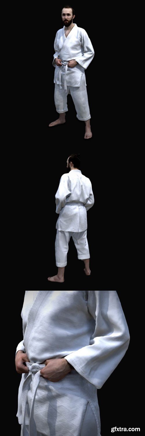 Man Sport Taekwondo 3D Scan