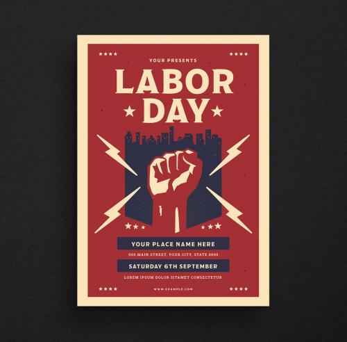 Labor Day Event Flyer Layout - 282492311