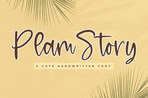 Plam Story A Handwritten Font