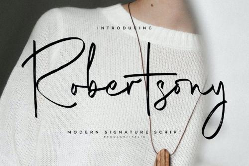 Robertsony Modern Signature Script